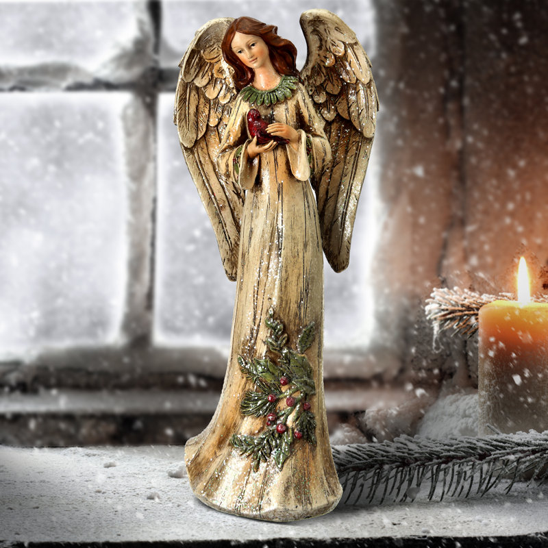 Christmas angel, Angel harpist, angel, angel figurine, metal online sculpture, handmade, recycled